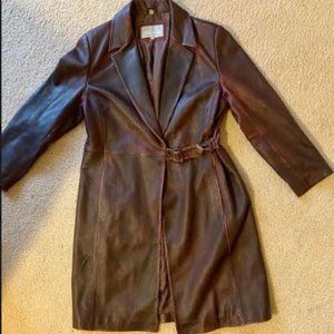 Juliet Michelle Rustic Brown Leather Women’s Coat